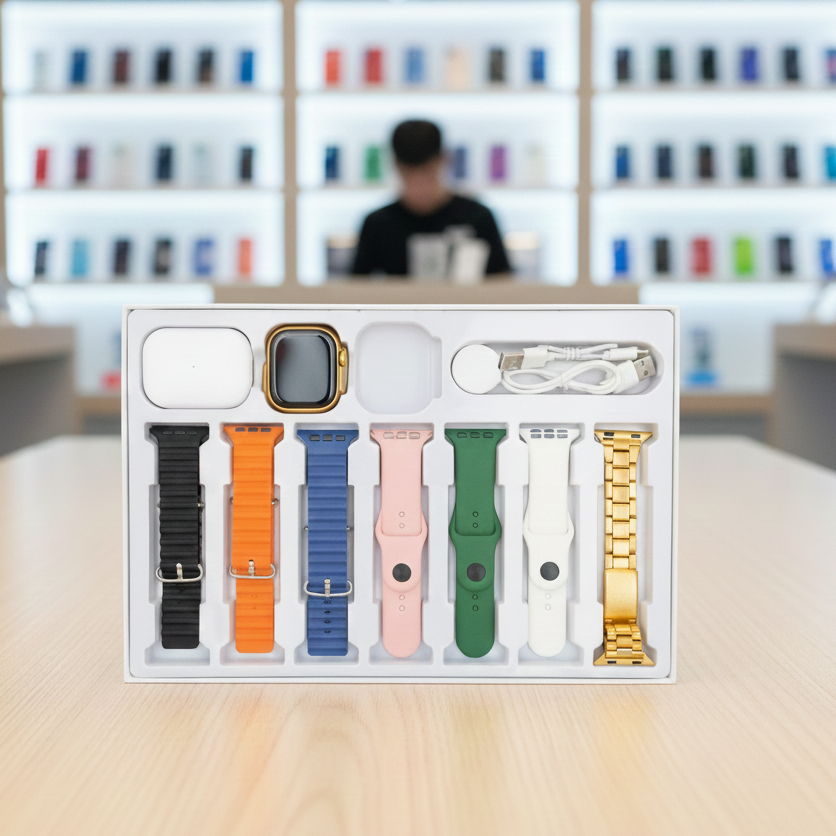 Complete smartwatch accessory box perfect for gifting