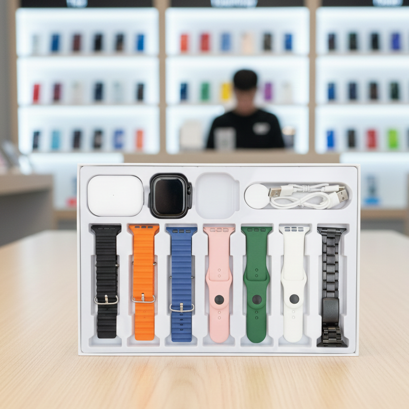 I20 Ultra Max Suit 10 In 1 Smart Watch With Airpods