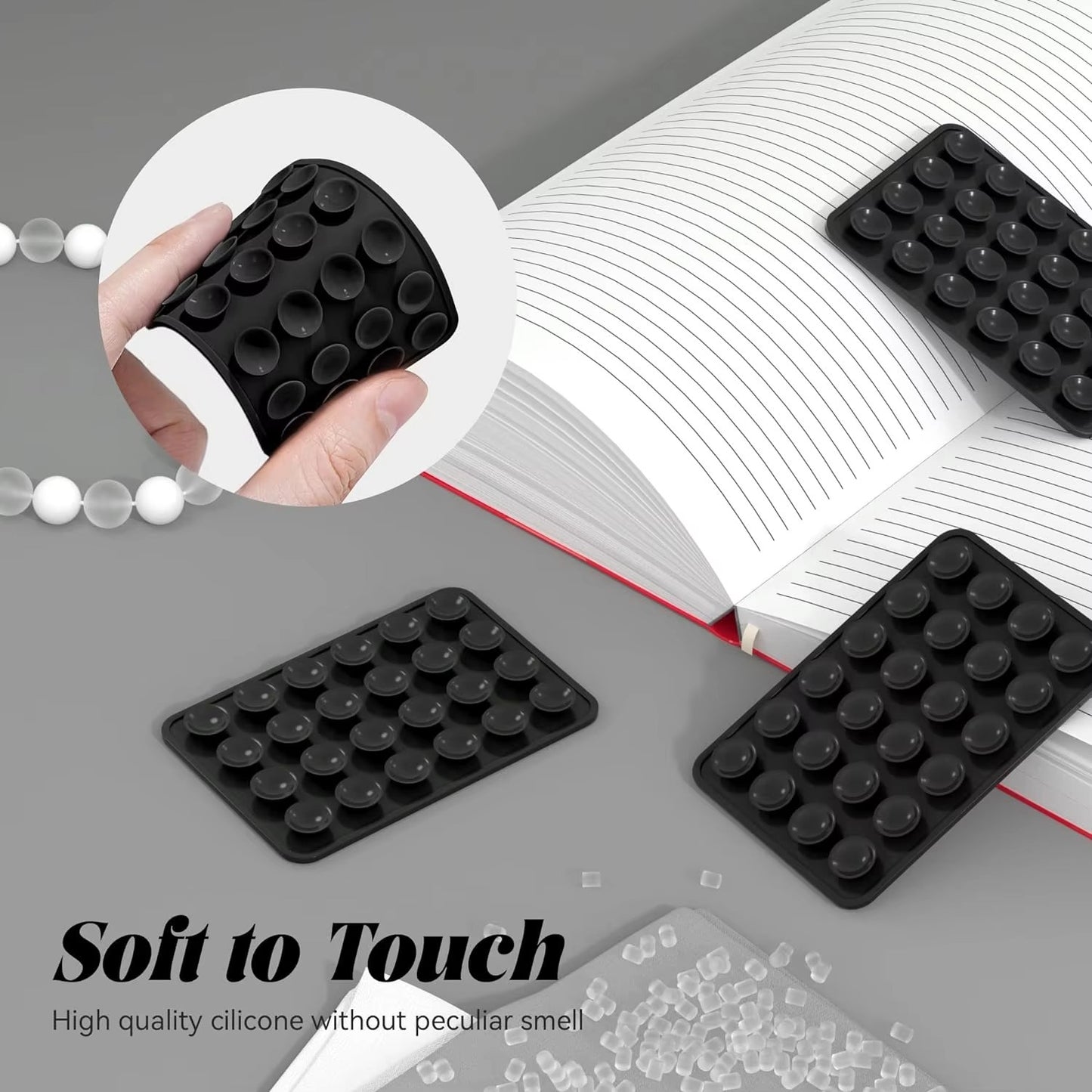 1Pc Mobile Bubble Grip Silicone Suction Both Side Bubble Grip Cup Phone Strong Grip Holder Hands Free (Random Color)