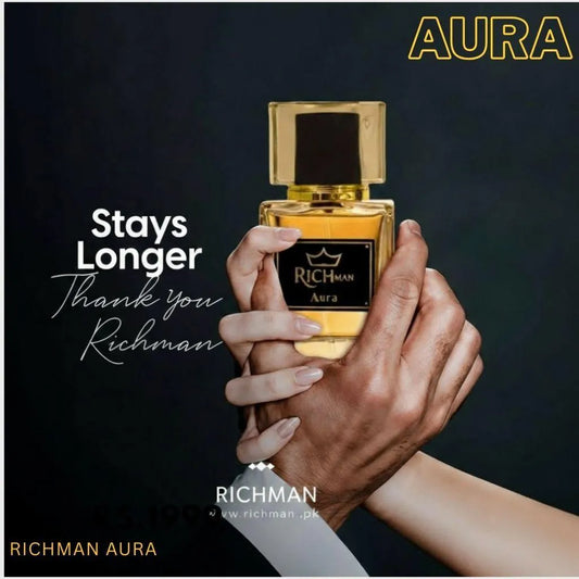 RichMan Aura Perfume for Men, Long Lasting Bold Spicy Scent.