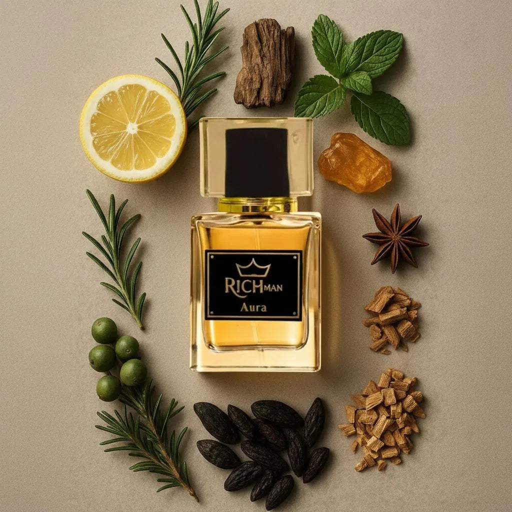 RichMan Aura Perfume for Men, Long Lasting Bold Spicy Scent.
